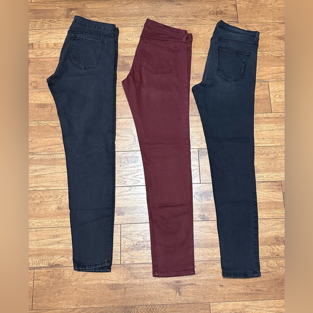 3 Pairs Flying Monkey Skinny Jeans 30,29,29